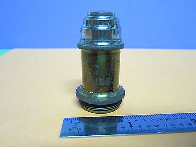 OPTICAL MICROSCOPE PART OBJECTIVE LEITZ GERMANY 7 VINTAGE OPTICS AS IS BIN#D7-93