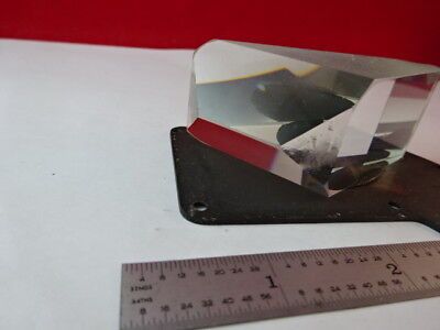 OPTICAL MICROSCOPE PART MOUNTED PRISM OPTICS PART AS IS #83-A-04