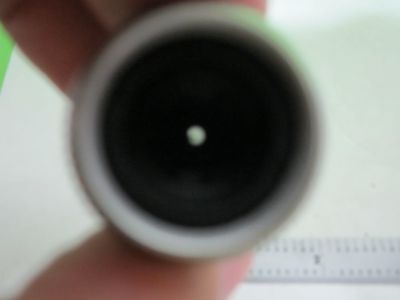 FOR PARTS MICROSCOPE PART OBJECTIVE  [cracked lens] + IRIS OPTICS AS IS S9-35