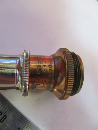 ANTIQUE BRASS SPENCER 8mm OBJECTIVE MICROSCOPE PART AS PICTURED &H9-B-39