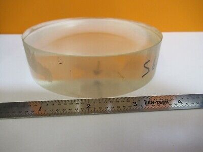 FOR PARTS OPTICAL LENS PLANO CONVEX GLASS [scratches] AS PICTURED &FT-6-204