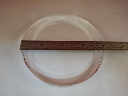 OPTICAL LARGE  FUSED SILICA FLAT OPTICS 4" DIAMETER AS IS #79-08