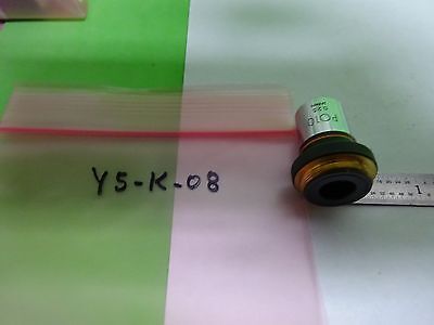 MICROSCOPE PART OBJECTIVE OLYMPUS JAPAN PO10 POL 10X OPTICS AS IS BIN#Y5-K-08