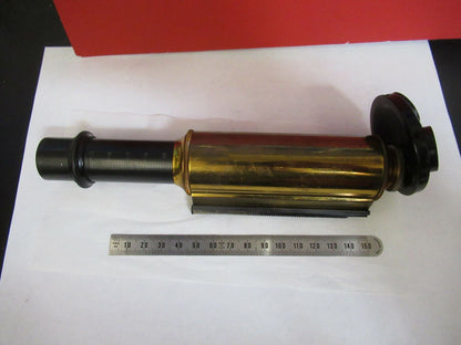 ANTIQUE SPENCER TUBUS BRASS + NOSEPIECE MICROSCOPE PART as pictured B3-B-75