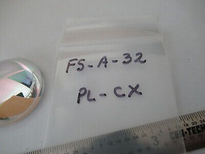 OPTICAL GLASS LENS PL-CX PLANO HIGHLY CONVEX OPTICS AS PICTURED &F5-A-32