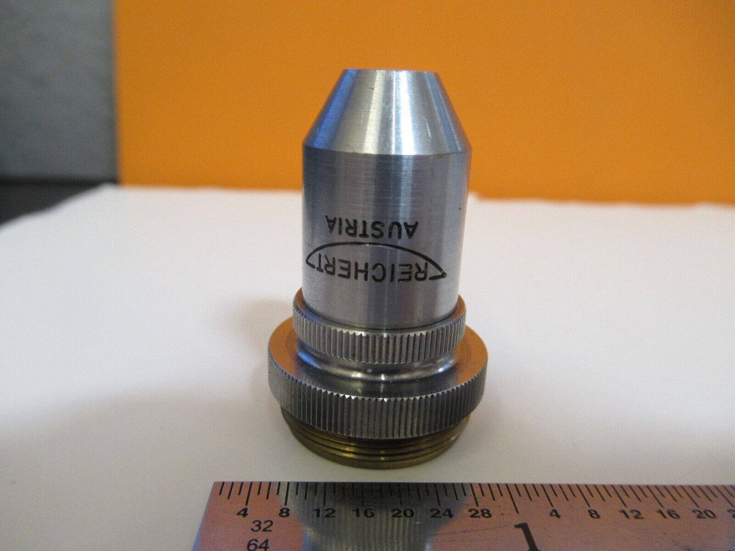 REICHERT AUSTRIA OBJECTIVE 10X /160 OPTICS MICROSCOPE PART AS PICTURED &1E-C-66