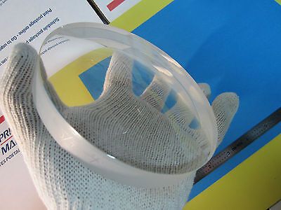 OPTICAL CONCAVE CONVEX LENS 6" DIAMETER THICK LASER OPTICS BK7 GLASS BIN#A8-16