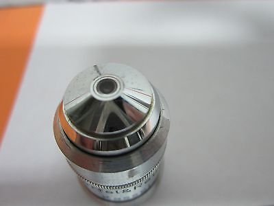 MICROSCOPE PART OBJECTIVE HERTEL KASSEL 45X OPTICS AS IS BIN#K9-46-D