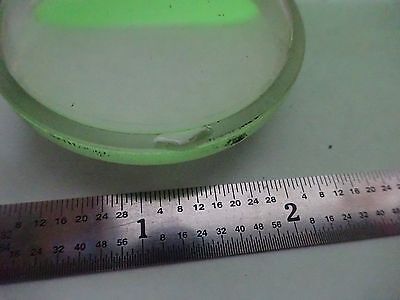 OPTICAL LARGE CONVEX CONCAVE LENS [chip on edge] LASER OPTICS AS IS BIN#V7-40