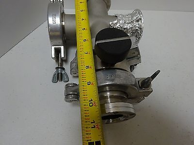 MDC HIGH VACUUM VALVE + FITTINGS HEAVY STAINLESS STEEL AS IS BIN#TC-1-F