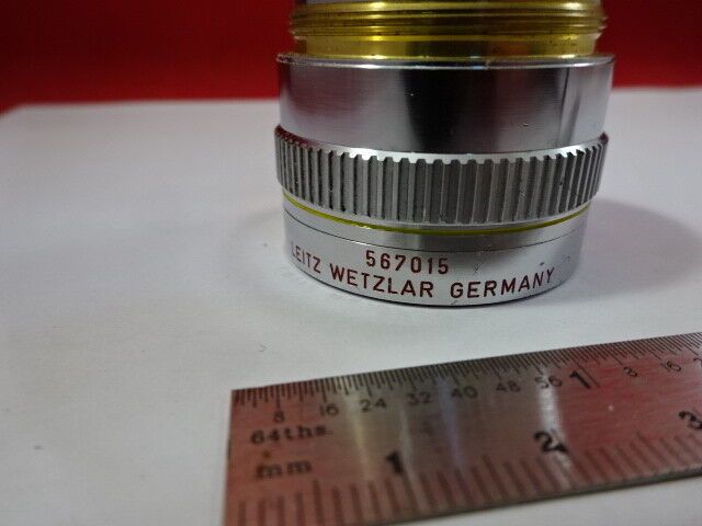 LEITZ FLUOR GERMANY OBJECTIVE 10X 567015 EPI OPTICS MICROSCOPE PART AS IS &93-73