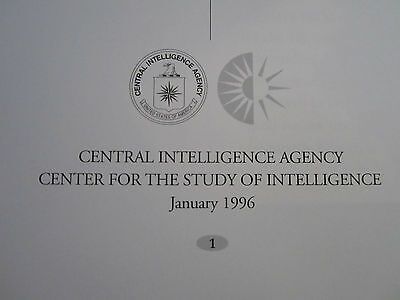 CIA BOOKLET OUR FIRST LINE DEFENSE 1996 CENTRAL INTELLIGENCE AGENCY COLLECTABLE