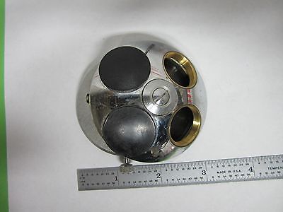 MICROSCOPE PART VINTAGE LEITZ GERMANY NOSEPIECE AS IS BIN#N9-14