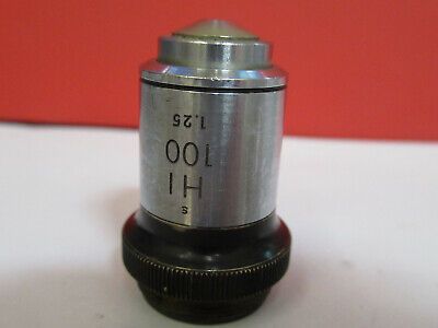 NIKON JAPAN OPTICS 100X HI OBJECTIVE LENS MICROSCOPE PART AS PICTURED &4B-A-65