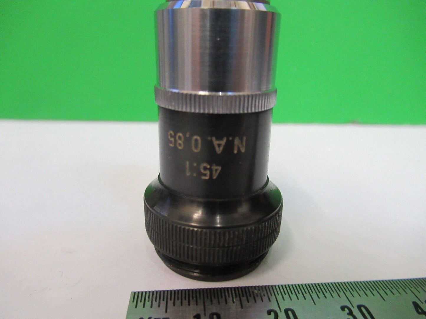 WETZLAR OBJECTIVE 45X LENS OPTICS  MICROSCOPE PART AS PICTURED &Z1-A-226