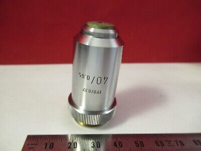 LEITZ WETZLAR GERMANY OBJECTIVE LENS 40X /170 MICROSCOPE PART OPTICS &13-A-12