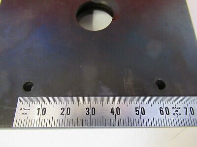 ANTIQUE BAUSCH LOMB BRASS STAGE TABLE MICROSCOPE PART AS PICTURED &P8-A-51