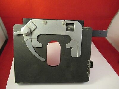 ZEISS AXIOSTAR STAGE TABLE MICROMETER MICROSCOPE PART OPTICS AS PICTURED FT-2-31