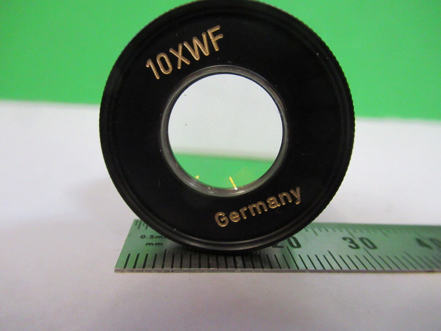 MICROSCOPE EYEPIECE OCULAR POL WINKEL GERMANY 10X OPTICS as pictured #S2-C-81