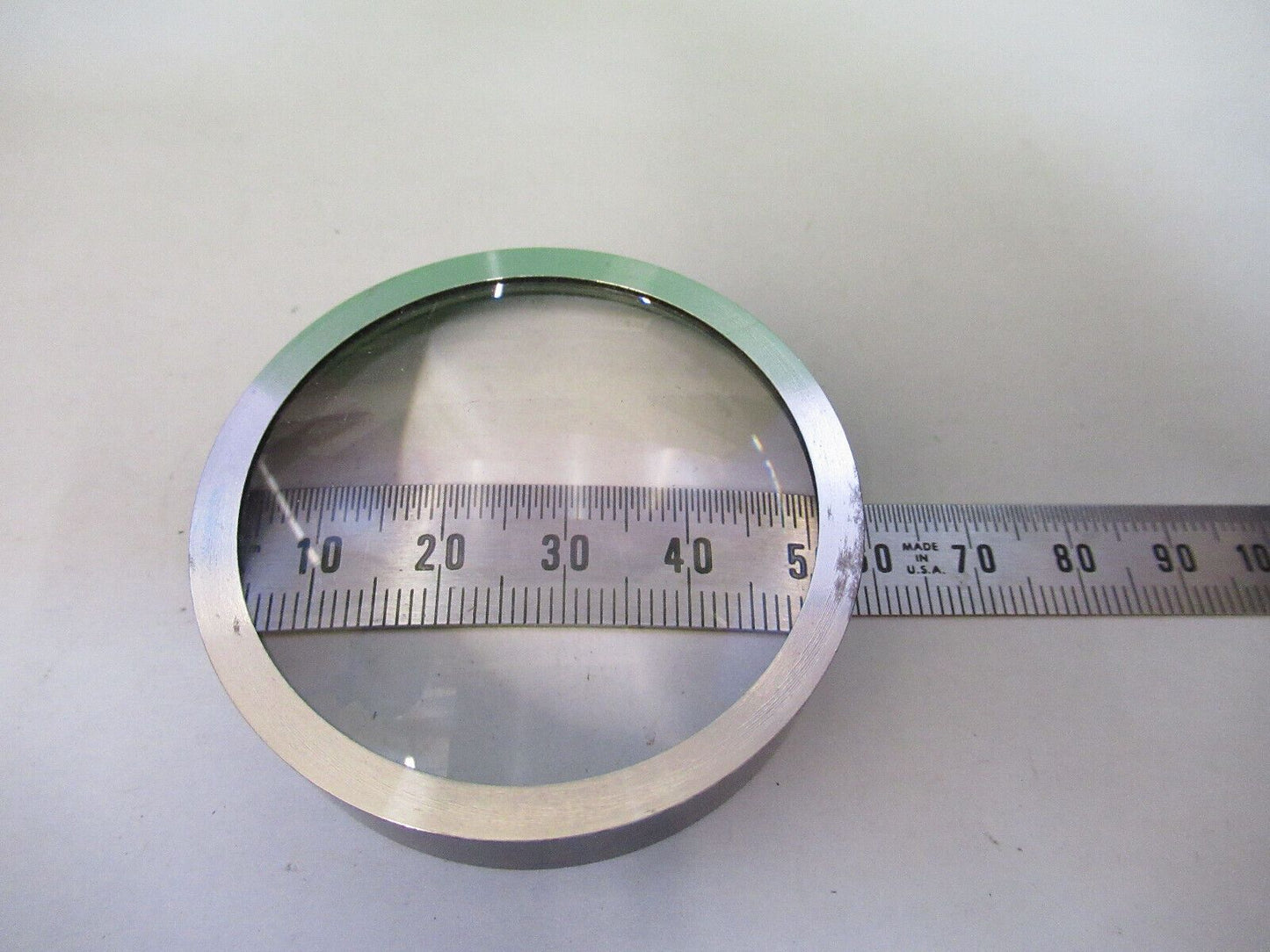 OPTICAL CONVEX LENS MOUNTED OPTICS AS PICTURED &Z6-A-56