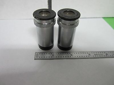 LOT 2 EA LEITZ GERMANY EYEPIECES PERIPLAN 10X MICROSCOPE PART OPTICS BIN#L3-23