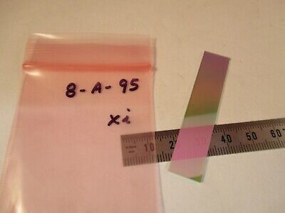 OPTICAL GLASS PLATE COATED DICHROIC MIRROR FILTER OPTICS AS PICTURED &8-A-95