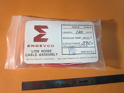 ENDEVCO 3060A LOW NOISE 500F KABEL 10-32 für BESCHLEUNIGUNGSMESSER VIBRATION