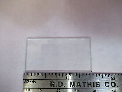 OPTICAL BK7 GLASS RECTANGULAR PLATE OPTICS AS PICTURED &13-FT-24