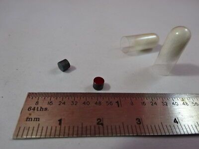 LOT 2 EA MINI GERMANIUM METAL INFRARED LENSES IR LASER OPTICS AS IS &93-86