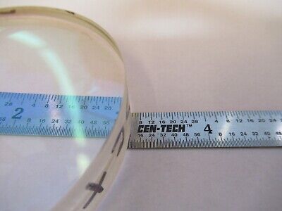 OPTICAL MIL SPEC LARGE BI CONVEX LENS [chipped LASER OPTICS AS PICTURED &8M-A-03