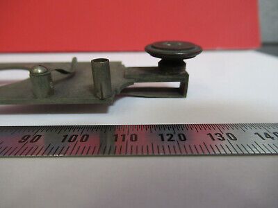 ANTIQUE BAUSCH LOMB RARE STAGE ASSEMBLY CLIPS MICROSCOPE PART AS PIC #sB7-A-01