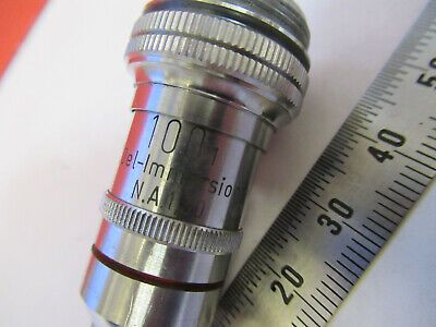 WOLFE WETZLAR OBJECTIVE 100X LENS OPTICS MICROSCOPE PART AS PICTURED &8Y-A-14