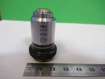 OLYMPUS JAPAN 40X OBJECTIVE LENS MICROSCOPE PART AS PIC &R2-B-03