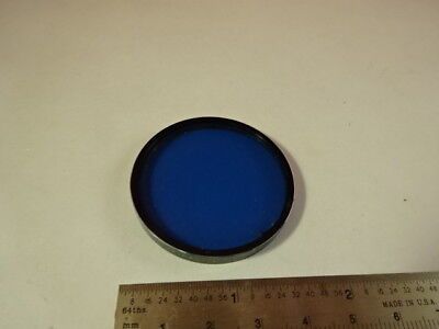 OPTICAL FILTER SPIRALITE COATED 80B BLUE OPTICS AS IS &AV-A-02