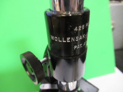 ANTIQUE RARE WOLLENSAK COLLECTABLE 425 MICROSCOPE OPTICAL AS PICTURED &Q7-A-04