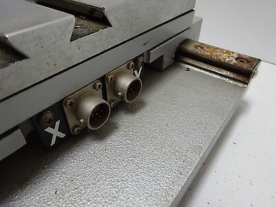 FOR PARTS NIKON MICROSCOPE STAGE TABLE TOOLMAKER RUSTY GUIDES AS IS BIN#TC-1-A