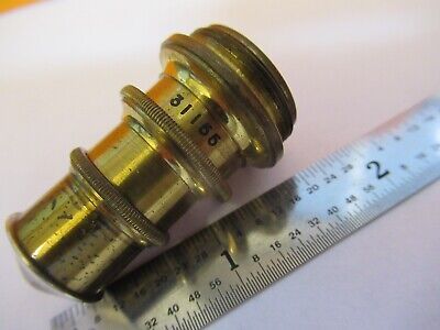 ANTIQUE SPENCER 4mm BRASS OBJECTIVE MICROSCOPE PART AS PICTURED &7B-B-11