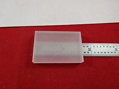 OPTICAL FUSED SILICA GLASS SLAB OPTICS AS IS #M2-B-16