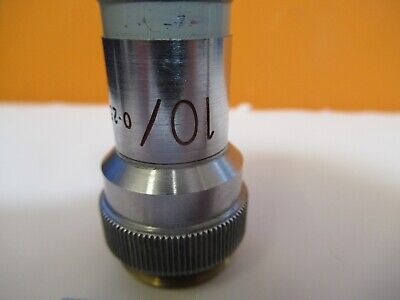 VICKERS UK ENGLAND OBJECTIVE 10X OPTICS MICROSCOPE PART AS PICTURED #1E-C-10