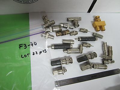 LOT 22 EA CONNECTOR ADAPTORS ETC BNC N RF MICROWAVE FREQUENCY BIN#F3-70