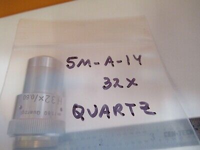 LEITZ WETZLAR OBJECTIVE QUARTZ 32X INFINITY OPTICS MICROSCOPE AS PIC &5M-A-14