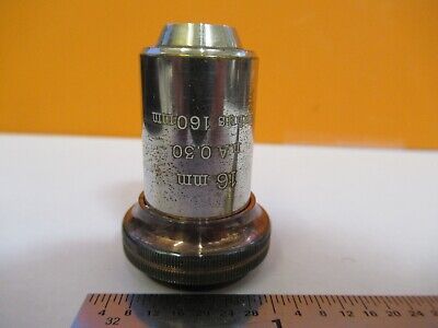 ANTIQUE CARL ZEISS 16mm /160 OBJECTIVE MICROSCOPE PART AS PICTURED &8M-A-13