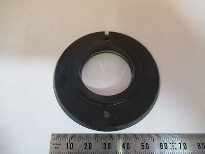 LEICA GERMANY DMR BOTTOM LENS some scratches MICROSCOPE PART AS PICTURED P1-A-12