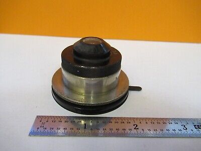 ANTIQUE BRASS CARL ZEISS CONDENSER OPTICS MICROSCOPE PART AS PICTURED #7B-B-111