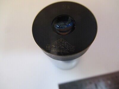 HERTEL REUSS OPTIK KASSEL EYEPIECE 8X LENS MICROSCOPE PART AS PICTURED &8C-A-12