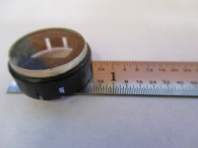 OPTICAL RETICLE GRATICULE MEASURING OPTICS MICROSCOPE PART AS PICTURED &19-B-35