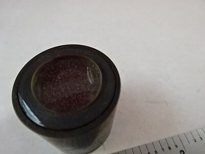 ANTIQUE BRASS MOUNTED LENS MICROSCOPE PART OPTICS #L9-B-31