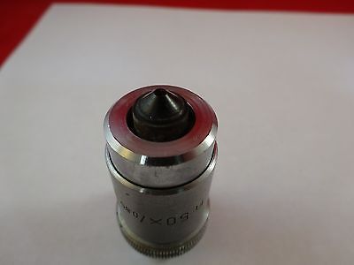 MICROSCOPE PART OBJECTIVE FL 50X LEITZ GERMANY OPTICS AS IS BIN#R2-C-03