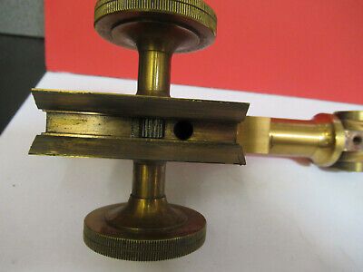 ANTIQUE BAUSCH LOMB BRASS RARE LIMB FRAME MICROSCOPE PART AS PICTURED mB7-A-26