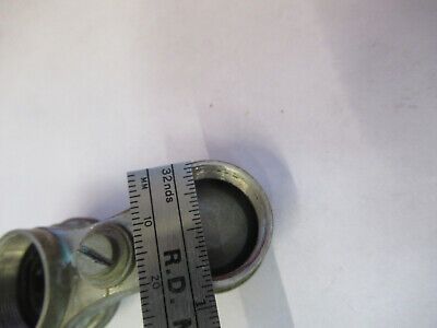 ANTIQUE BAUSCH LOMB BRASS DUAL NOSEPIECE MICROSCOPE PART AS PICTURED &B9-FT-03